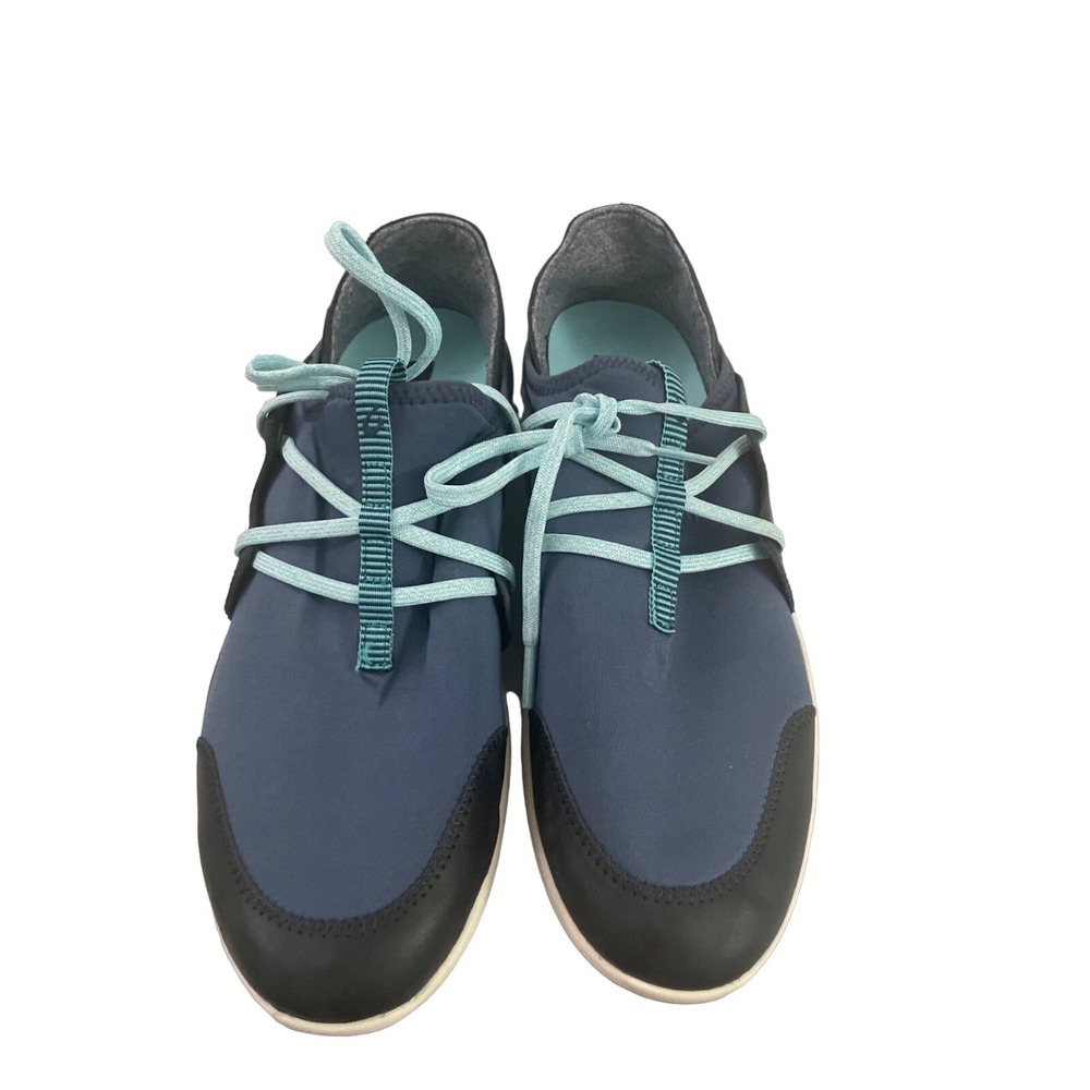 OLUKAI Devi Miki Li Trench Blue Drop Heel Sneakers size 11w